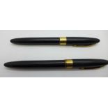 Two Sheaffer pens with 14ct gold nibs