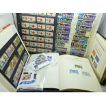 Stamps; omnibus issues, including printed albums with mint stamps for 1937 Coronation, 1953