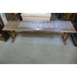 An oak bench