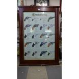 A Smith & Wesson guns advertising print, framed