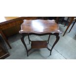 An Edward VII mahogany occasional table