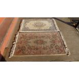 Two Chinese rugs, 170 x 93cms and 163 x 89cms