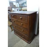 A Victorian mahogany chest of drawers