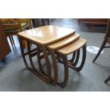 A Nathan teak nest of tables