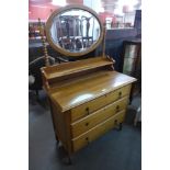 An oak dressing chest