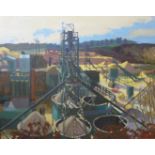 * Gilbert, industrial landscape, oil on canvas, 101 x 126cms, framed