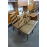 A set of four G-Plan Fresco teak dining chairs