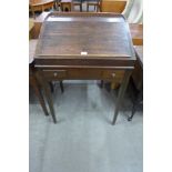 A Victorian pine clerk's desk