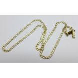 A 9ct gold chain, 5g