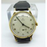 A 9ct gold cased Rolex Tudor wristwatch, with London Transport related inscription, with guarantee