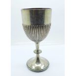 A German 800 silver goblet, 165g, 16cm