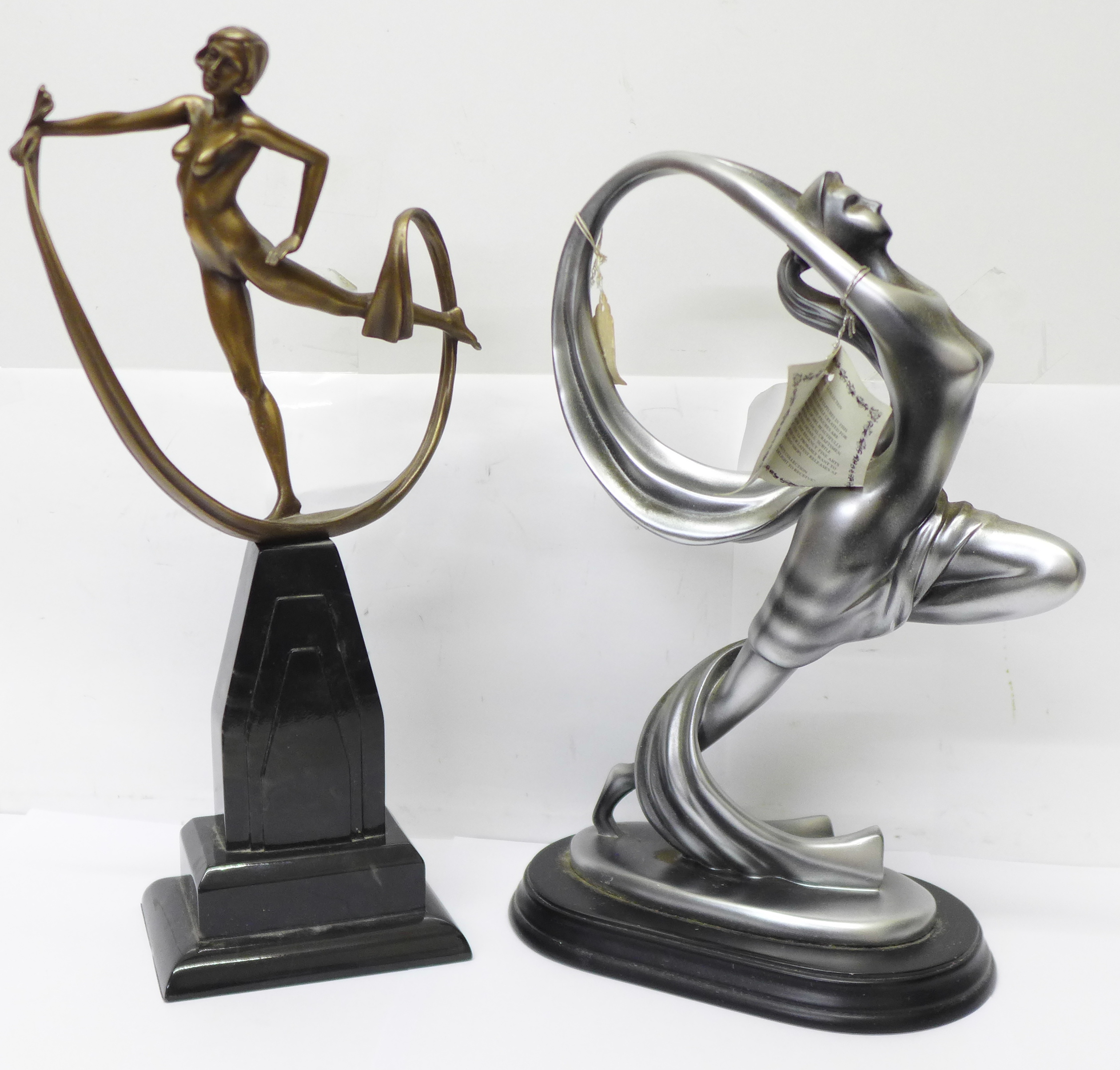 Two modern Art Deco figures; a Coalport Collectibles Spellbound, 34cm and Regency Fine Arts