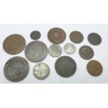 Russian coins including silver