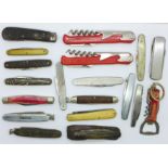 A collection of pocket knives