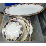 A box of Crown Staffordshire and similar pattern teawares **PLEASE NOTE THIS LOT IS NOT ELIGIBLE FOR