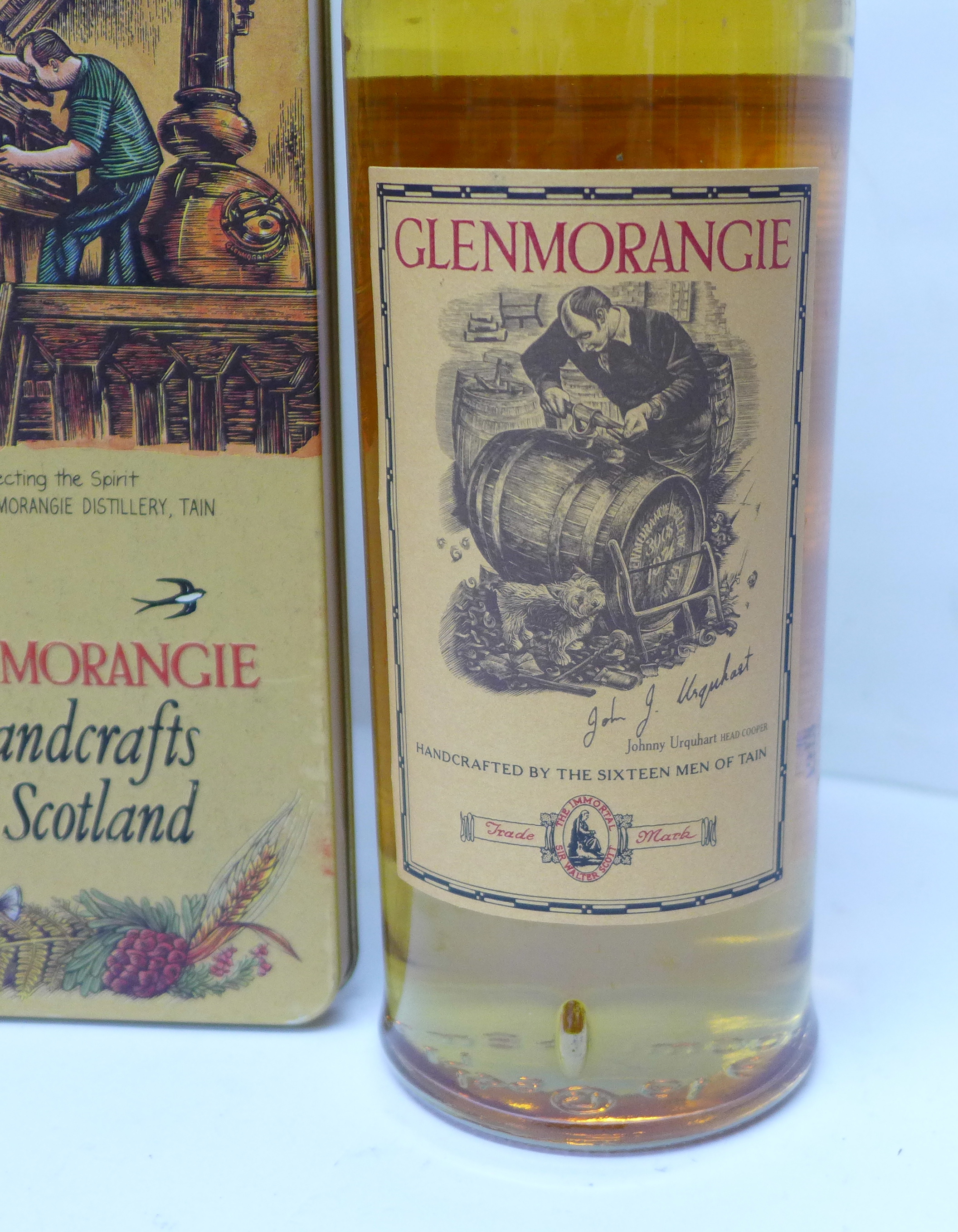 One bottle, Glenmorangie Single Highland Malt Scotch Whisky, 10 years, 70cl, with presentation tin - Image 2 of 2