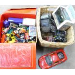 A collection of model vehicles including Corgi and Matchbox