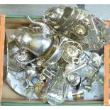 A box of plated ware **PLEASE NOTE THIS LOT IS NOT ELIGIBLE FOR POSTING AND PACKING**