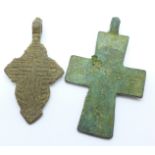 Two Viking crosses, found in Russia