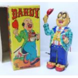 A Mikuni tin-plate clockwork toy, Dandy Mechanical, made in Japan, 15cm, boxed