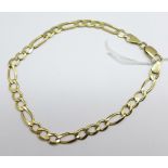 A 9ct gold bracelet, 7.4g