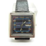 A Seiko automatic TV style wristwatch