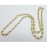 A 9ct gold chain, 3.2g