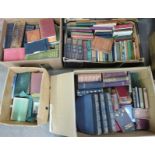 Four boxes of mixed books, including 19th Century Life and Works of Robert Burns, four Myth and