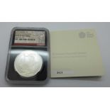 A 2018 UK £2 Britannia Oriental Border, graded PF69 Ultra Cameo, one ounce .999 fine silver proof