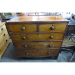 A George III mahogany chest of drawers