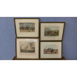 A set of three Ackermann's Military Scraps prints and one other