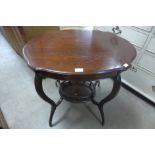An Edward VII mahogany oval occasional table
