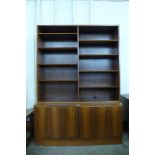 A Danish Poul Hundevad rosewood bookcase, 197cms h, 139cms w, 43cms d *Accompanied by CITES A10