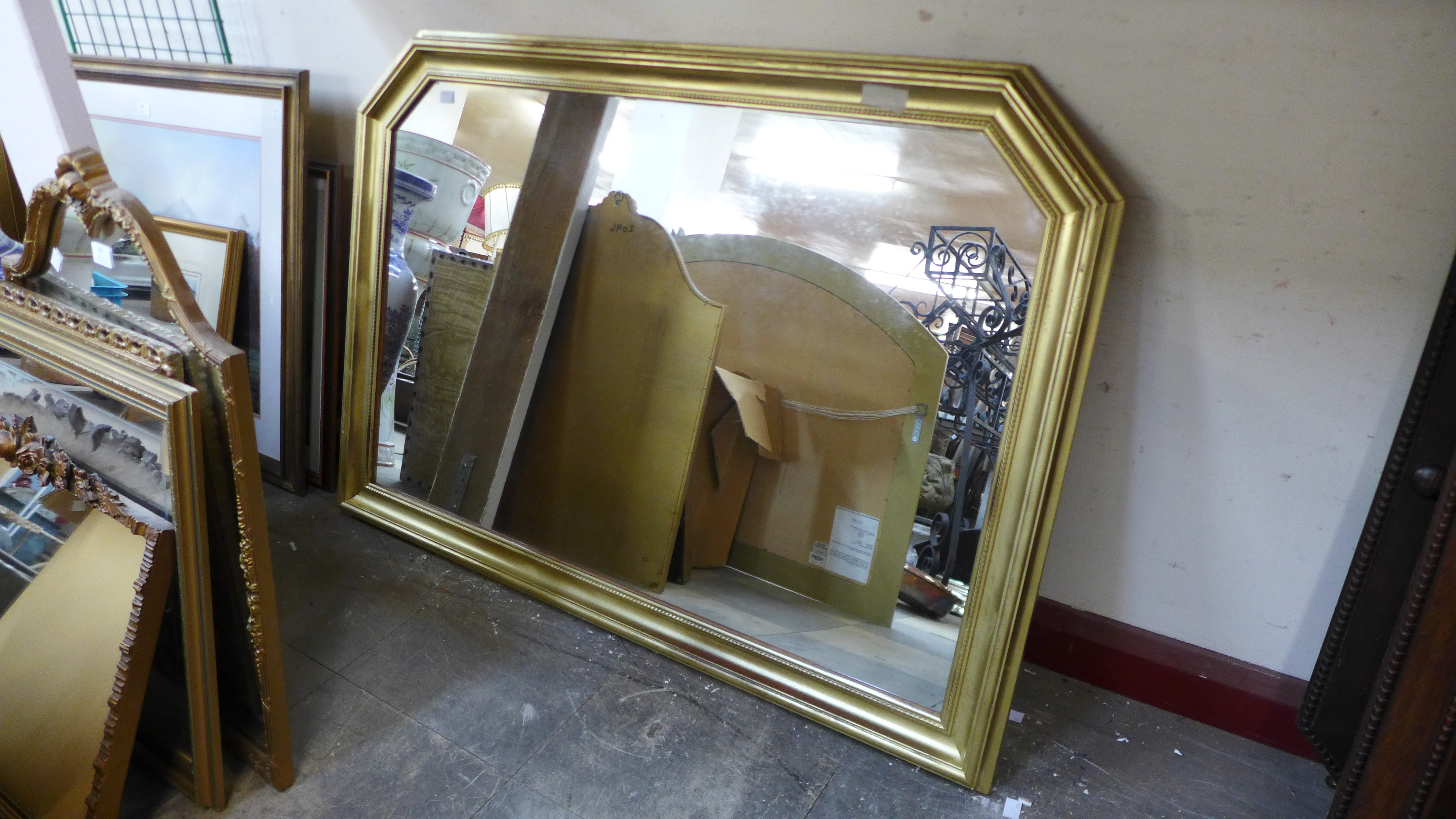 Two gilt framed overmantel mirrors - Image 2 of 2