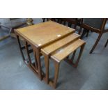 A G-Plan Quadrille teak nest of tables