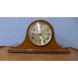 A 1920's mahogany mantel clock