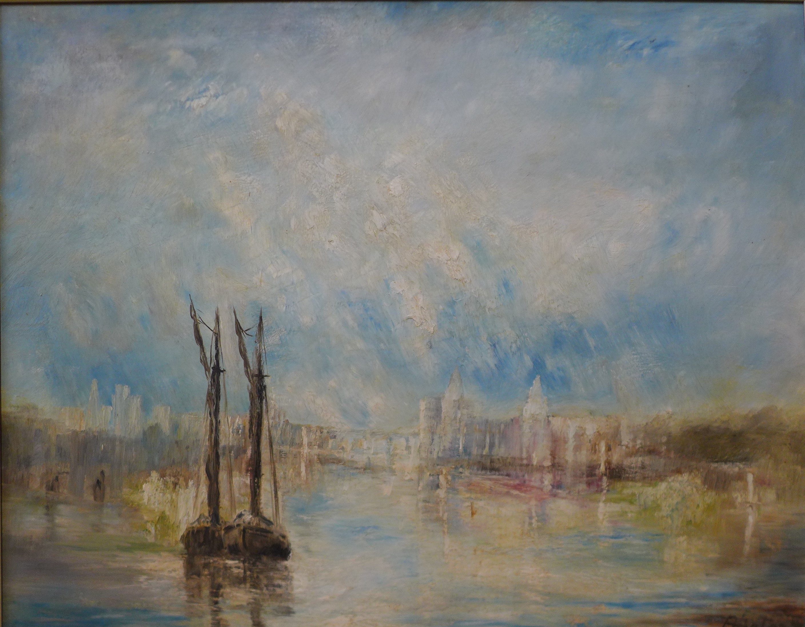 * Brinton, Venetian landscape, oil on board, 62 x 79cms, framed