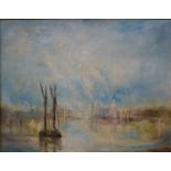 * Brinton, Venetian landscape, oil on board, 62 x 79cms, framed