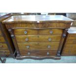 A Victorian Scottish mahogany chest of drawers