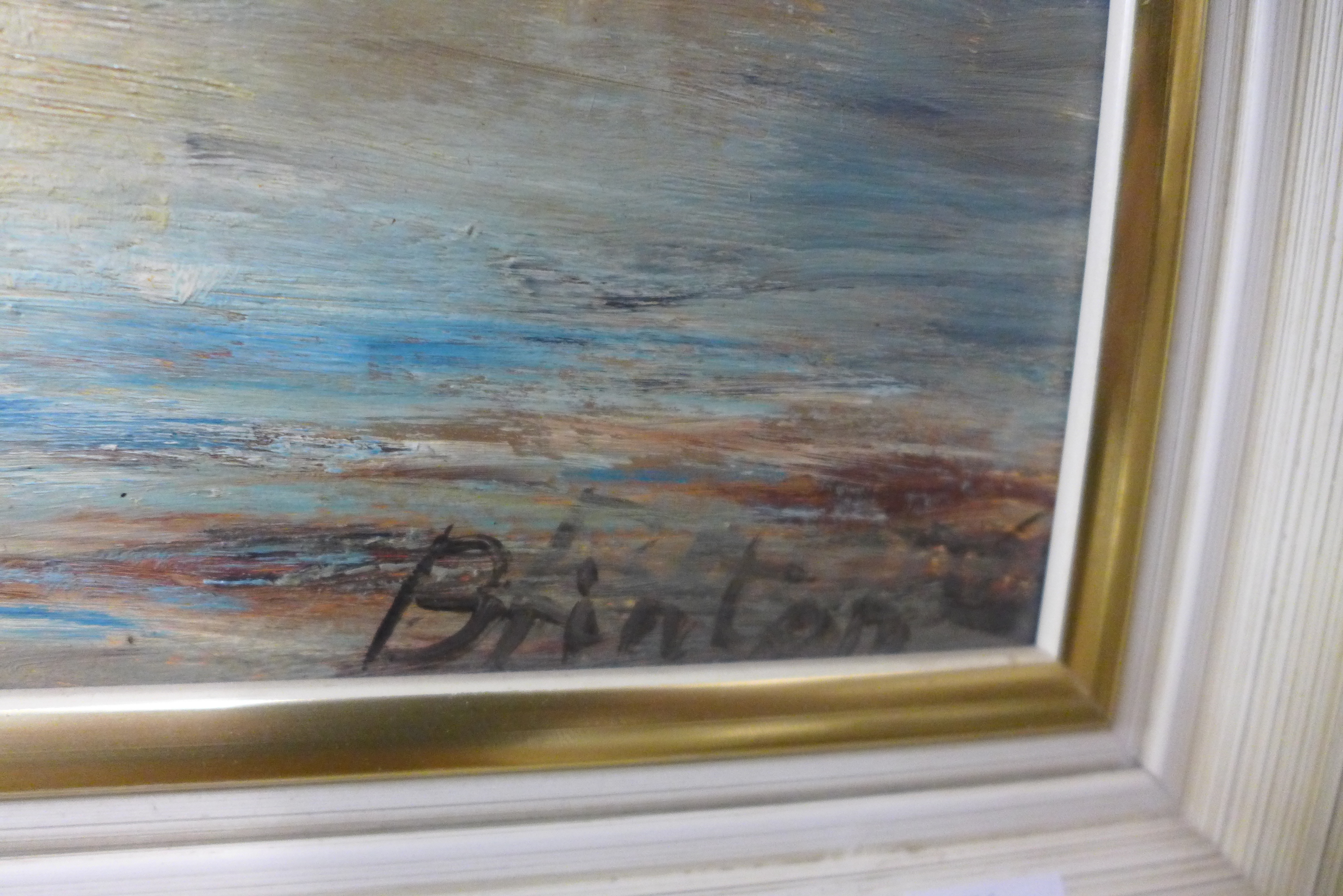 * Brinton, Venetian landscape, oil on board, 62 x 79cms, framed - Image 3 of 3