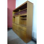 A teak room divider