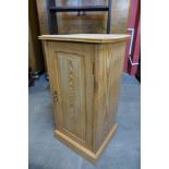 A Victorian ash pot cupboard, 78cms h x 40cms w