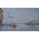 W. Stewart, Venice, watercolour, 30 x 50cms, framed