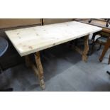 A Spanish pine dining table