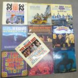 Ten Beach Boys LP records