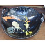 A Buxo studio pottery bowl, 29cm