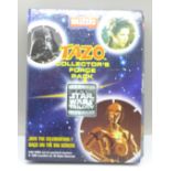 An album of Tazo collector's cards, The Star Wars Trilogy Edition
