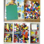A Lego 912 set (contents unchecked) and a box of loose Lego
