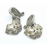 A pair of silver 'Variety Club' cufflinks