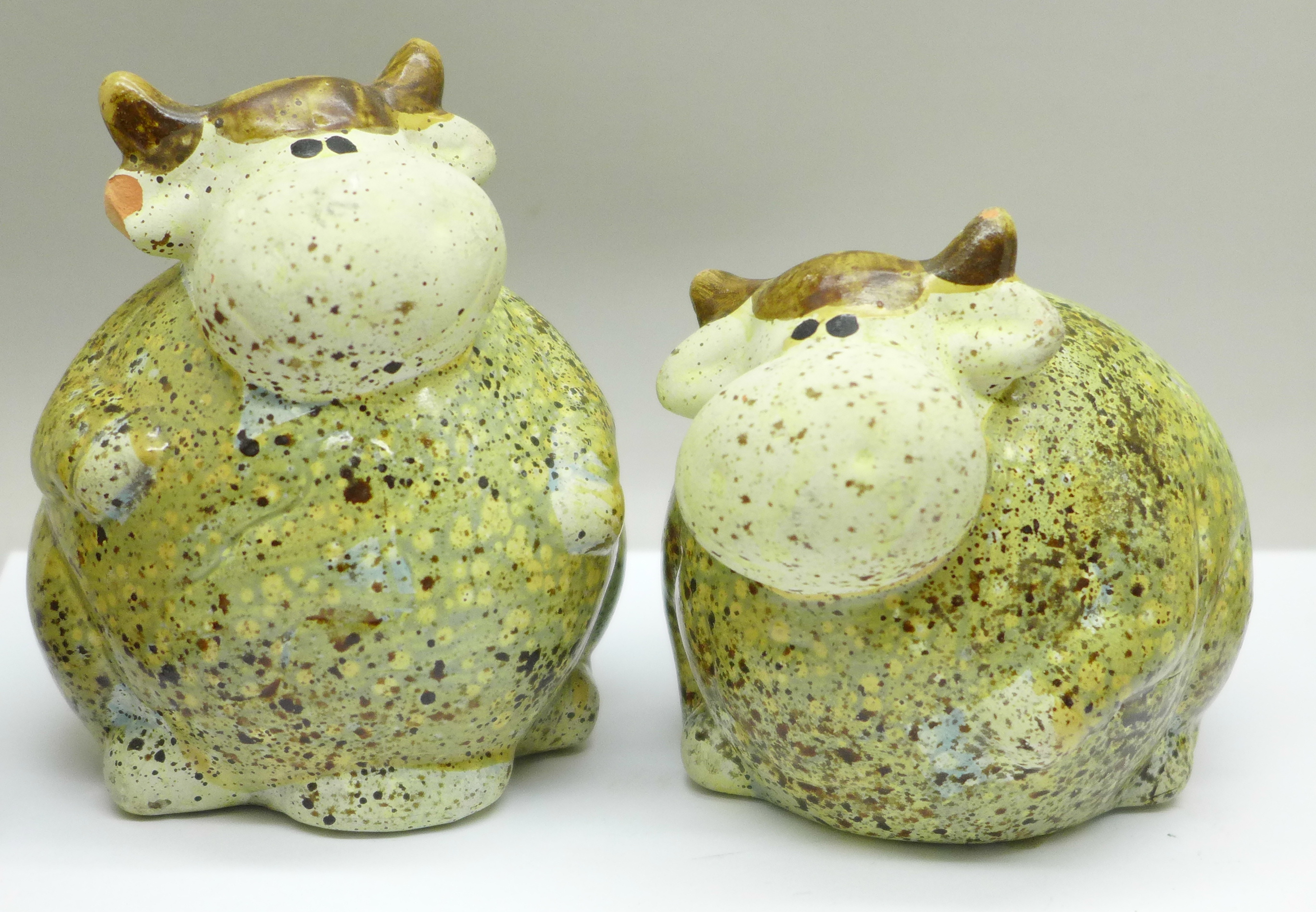 Six studio pottery animals - Image 3 of 4